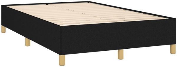 vidaXL Boxspringbett mit Matratze Schwarz 120x190 cm Stoff 3269939 Bild 4