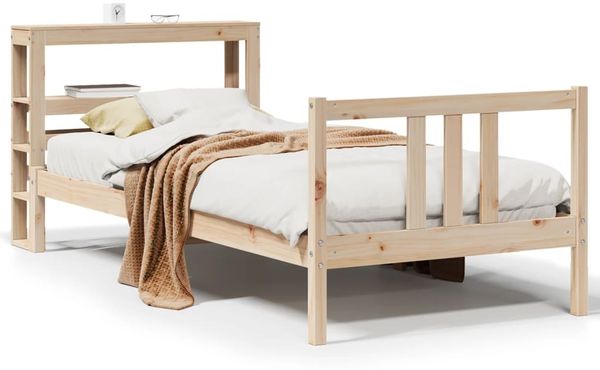 Einzelbettgestell Design für Erwachsene mit Kopfteil ohne Matratze 90x190 cm d3051e