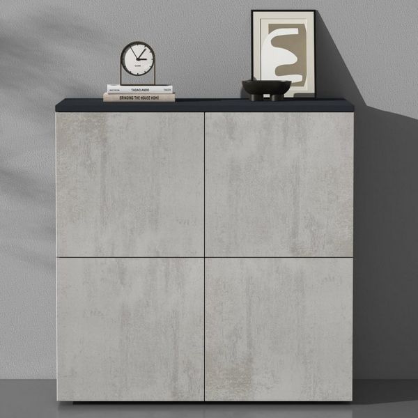 doporro Sideboard Kommode Möbel Mehrzweckschrank Push-to-Open Aufbewahrungsschrank