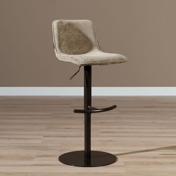 Bronx71 Barhocker Samt Jack taupe 60-82 cm