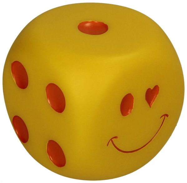 Kersten LED-Würfel „Smiley“ – Gelb Gelb