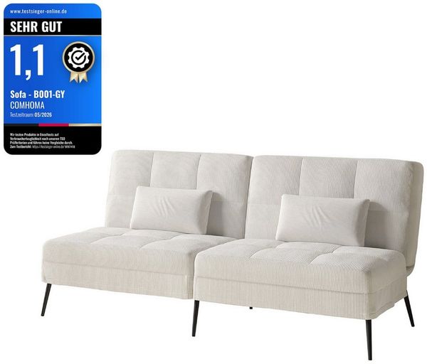 GTPLAYER Schlafsofa Bettsofa mit Schlaffunktion, Klappsofa