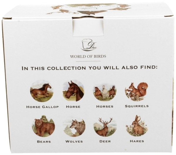 DUO ANIMALS XXL Becher 1000 ml EICHHÖRNCHEN (Squirrel) New Bone China Porzellan Bild 4