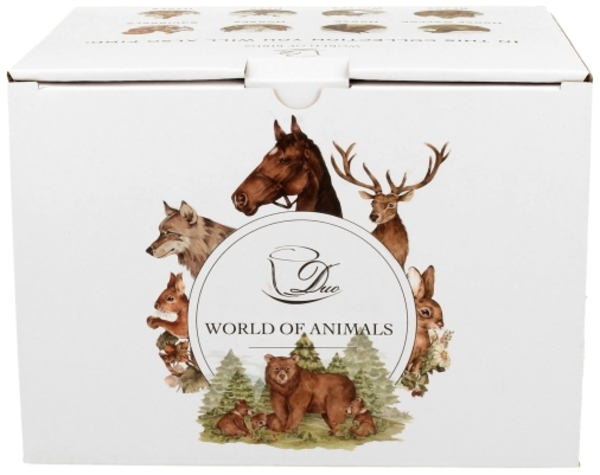 DUO ANIMALS XXL Becher 1000 ml EICHHÖRNCHEN (Squirrel) New Bone China Porzellan Bild 3