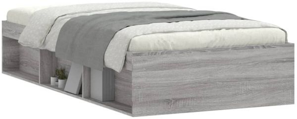 vidaXL Bettgestell Grau Sonoma 100x200 cm 3203836 Bild 6