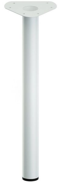 ib style Tischbein Tischbein Ø 60 mm Farbe:Weiß,Länge:40 cm, Tischfüße - Möbelfüße - mit integrierten Stellfuß