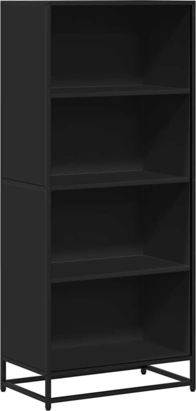 vidaXL Bücherregal Schwarz 60x35x139 cm Holzwerkstoff 3300840