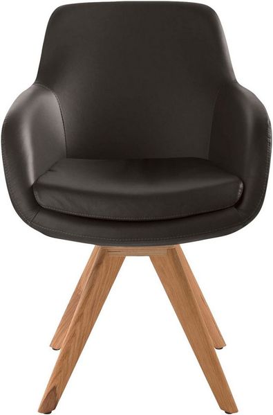 Musterring Esszimmerstuhl Tavia (Set, 2 St), Stativgestell Wildeiche massiv, Drehfunktion optional, diverse Farben