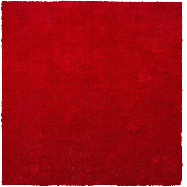 Teppich rot 200x200 cm Shaggy DEMRE