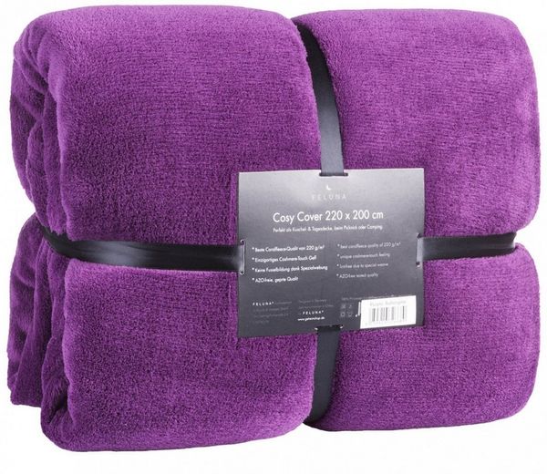 Wohndecke FELUNA Coral Fleece Kuscheldecke XXL – Superweicher Cashmere-Touch, Feluna, Tagesdecke Kaschmir-Touch 220 x 200 cm
