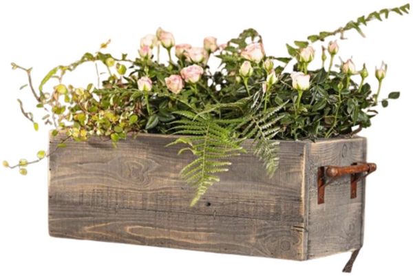 Home-trends24. de Blumenkasten Blumenkasten Pflanzkasten Holz Pflanzer Kasten Pflanzbox Antik Holz