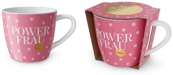 Kaffeetasse Tee Kaffee Tasse Maxi-Becher 0,4l Geschenk la vida Kussmund 9107121