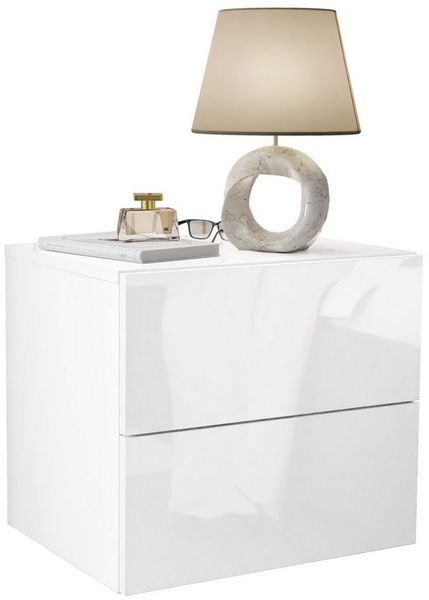Lookway Nachttisch LINA LUX Hängeschrank Hochglanz, Breite 45cm