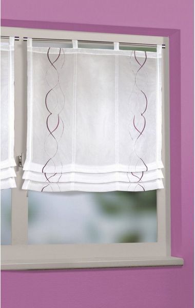 Neusser Collection Klipsrollo Swing Stick, weiß-fuchsia, 80 x 120 cm