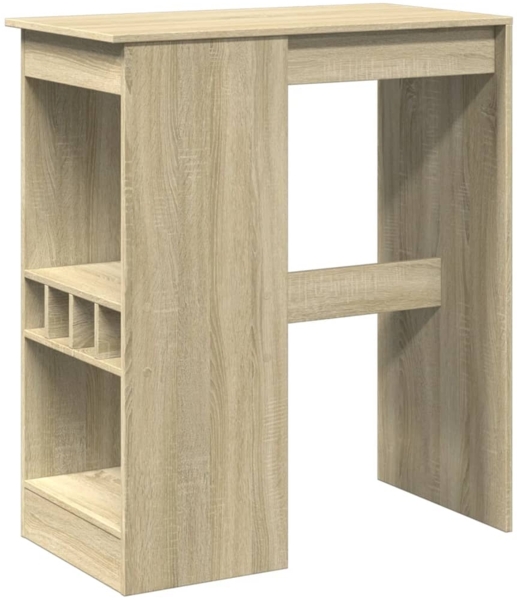 vidaXL Bartisch mit Regal Sonoma-Eiche 90x47,5x103,5 cm Holzwerkstoff 854339