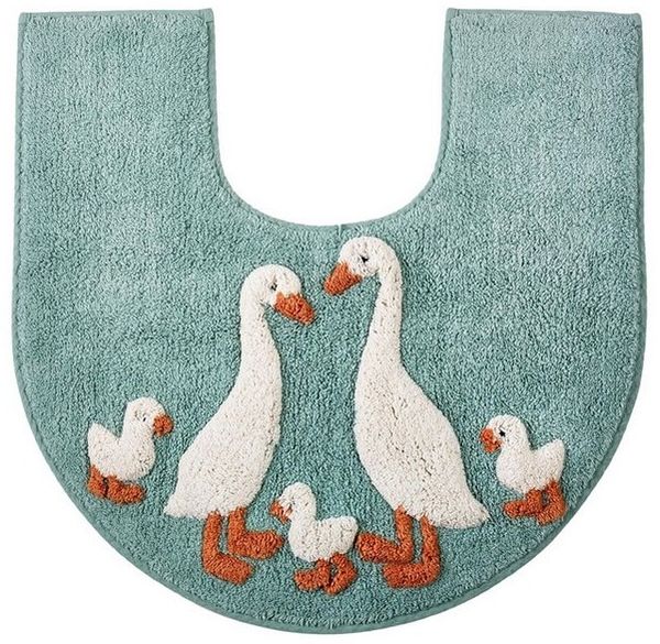 Next Badematte Goose And Friends Toilettenvorleger, Höhe 50 mm, Baumwolle