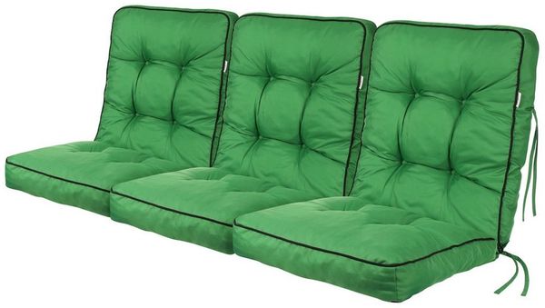 Hobbygarden Bankauflage Polsterauflage für Hollywoodschaukel Gartenbank Gartenschaukelkissen, wasserabweisend, UV-beständig, Made in EU