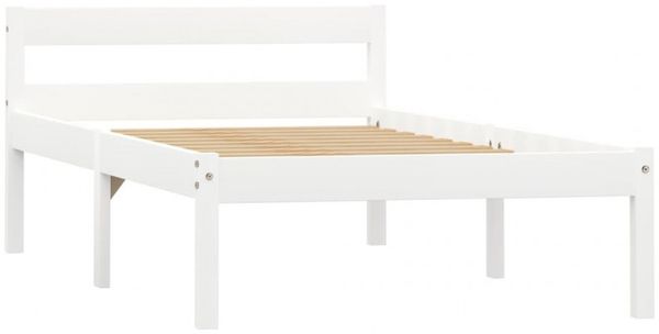 vidaXL Bettgestell Weiß Massivholz Kiefer 90×200 cm [283184] Bild 2