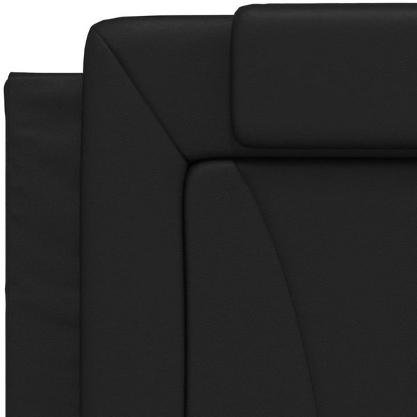 vidaXL Kopfteil-Kissen Schwarz 90 cm Kunstleder 374767 Bild 7