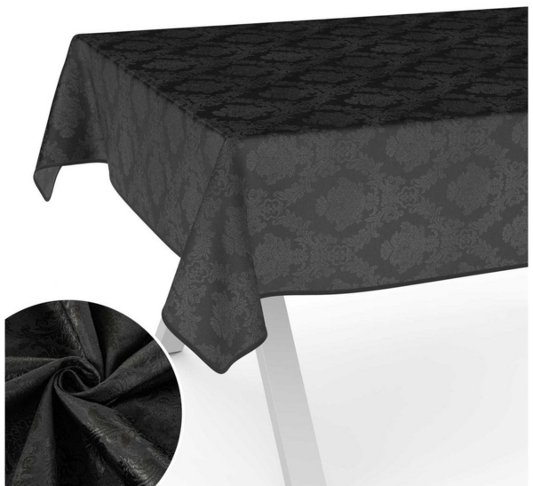 ANRO Tischdecke aus Stoff UNI Farben wasserabweisend Tischtuch Tischwäsche (Einzelstück 1-tlg), mit Acryl Beschichtung Bild 1
