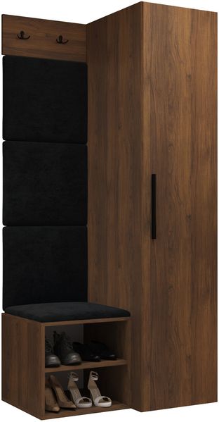 Garderoben-Set Mapreni III (Farbe: Nuss Warmia, Manila 18)