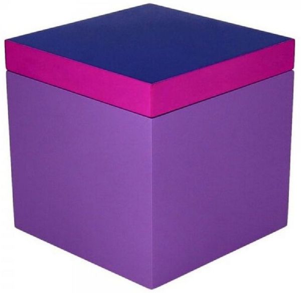 Giftcompany Aufbewahrungsbox Aufbewahrungsbox Neo Quadratisch Dunkelblau Lila (13 x 13 x 13 cm)