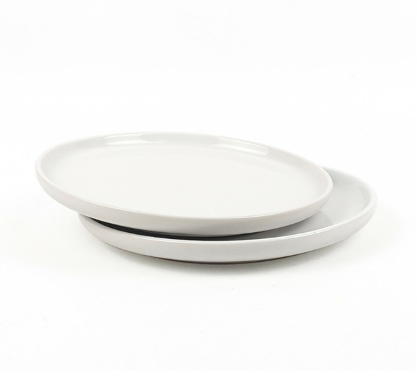 2er-Set Dessertteller aus hochwertigem Steingut - ø20 cm, robust & pflegeleicht