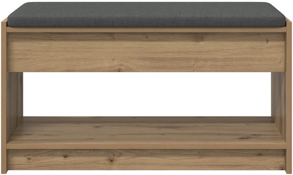 vidaXL Flurbank mit Kissen mit Regal Artisan-Eiche 83 x 38 x 45 cm 891583 Bild 5