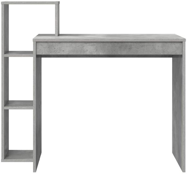 Schreibtisch, Bürotisch, Computertisch Beton Grau 100 x 40 x 90 cm Holzwerkstoff Bild 5