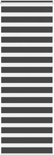 vidaXL Doppelrollo Schwarz 70x230 cm Stoffbreite 65,9 cm Polyester 4014281