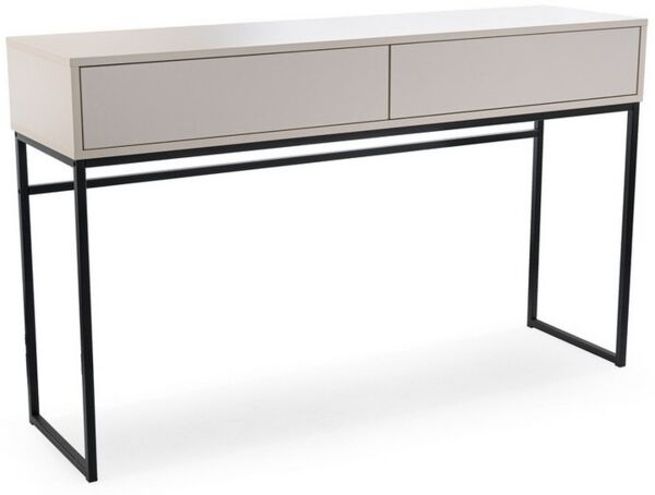 Beautysofa Schminktisch GIANA elegante grifflos mit 2 Schubladen (erhältlich in Sandbeige oder Flaschengrün), Breite: 137 cm