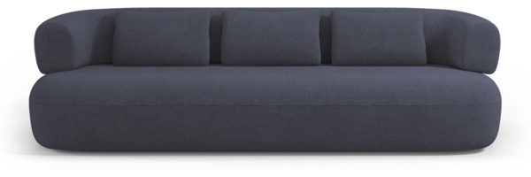 Micadoni Sofa Jenny 4-Sitzer Boucle Now or Never Dunkelblau