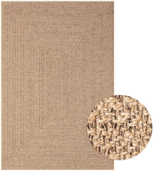OTTO home Outdoorteppich Kyllian Jute-Look, rechteckig, Höhe: 10 mm, In- und Outdoor Teppich, pflegeleicht und UV-beständig, wetterfest