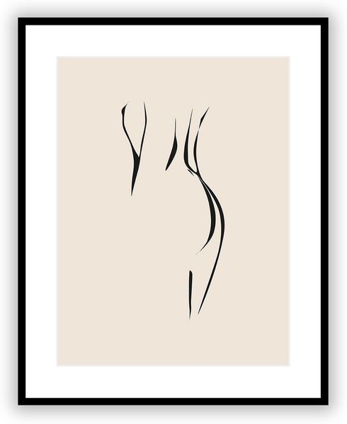 Dekoria Bild Nude Line I 40 x 50 cm