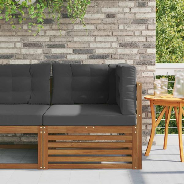 vidaXL Outdoor Ecksofa Massivholz Akazie Natur 900570