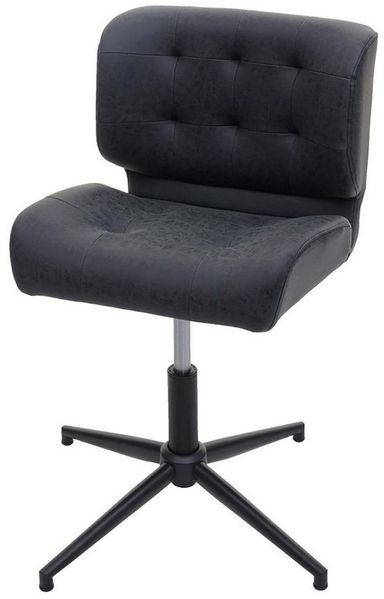 MCW Schreibtischstuhl HWC-H42-B, Fußbodenschoner, Extradicke Polsterung, Frei drehbar um 360°