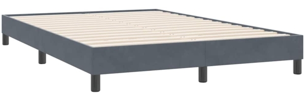 vidaXL Bettgestell ohne Matratze Dunkelgrau 160x220 cm Samt 4101410