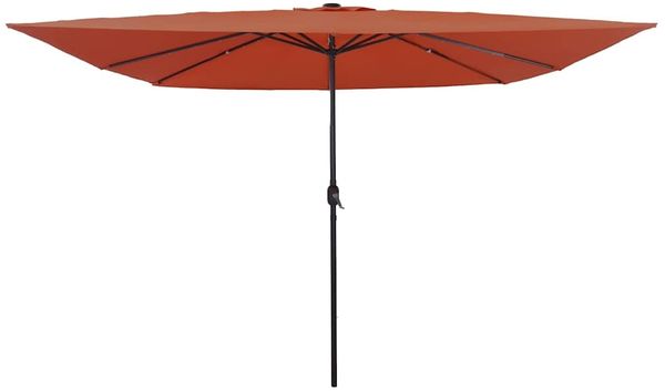 vidaXL Garten-Sonnenschirm Terrakotta 295 x 295 x 245 cm 42003665