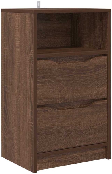 vidaXL Nachttisch Braun Eichen-Optik 40 x 30 x 467 cm Holzwerkstoff 888921