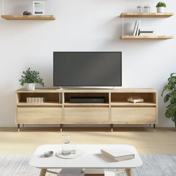 vidaXL TV-Schrank Sonoma-Eiche 150x30x44,5 cm Holzwerkstoff 831263