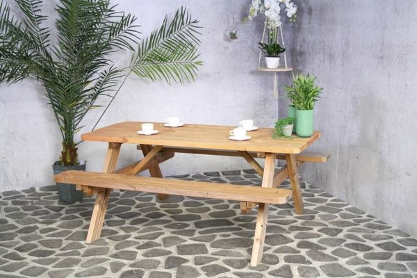 SenS-Line OSLO Picknick Set Holz Sitzgruppe Bierzelt Garnitur Sitz klappbar
