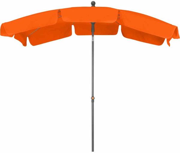 Tropico Mittelstockschirm anthrazit/terracotta 210x140cm
