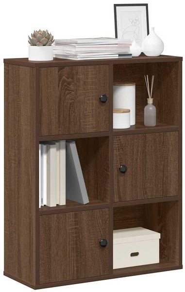 vidaXL Bücherregal Braun Eichen-Optik 60x24x76,5 cm Holzwerkstoff 860388
