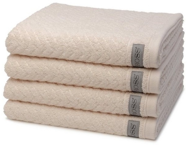 Ross Smart 4 tlg. Frottier-Set - 4 X Handtuch (50 X 100cm) - 520 g/m2 - Natur