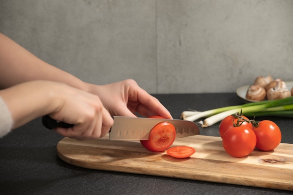 GOURMETmaxx Messerset mit Messerblock 6-tlg. schwarz/silber Bild 3