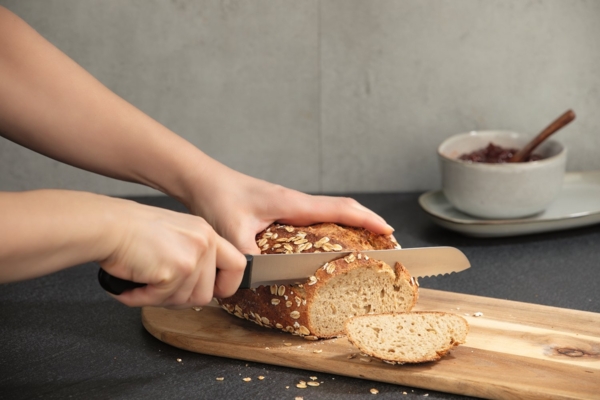 GOURMETmaxx Messerset mit Messerblock 6-tlg. schwarz/silber Bild 10