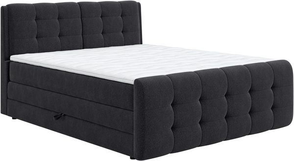 COTTA Boxspringbett Fort mit Bettkasten, inkl. Topper, erhältlich in verschiedenen Breiten (160cm, 180cm & 200cm)