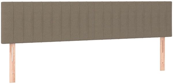 vidaXL Boxspringbett mit Matratze Taupe 180x200 cm Stoff 3126425 Bild 6