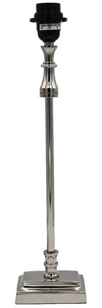 dasmöbelwerk Tischleuchte Tischleuchte Lampenfuß SHINY 11,5x8x47 cm Lampe Silber Metall