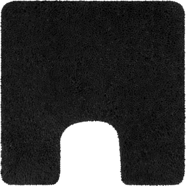spirella Badematte HIGHLAND, Höhe 40 mm, Badteppich Hochflor, 100% Polyester Microfaser, Anti-Rutsch Beschichtung, mit Toilettenausschnitt, für Fußbodenheizung geeignet, waschbar 40°, schnelltrocknend, Polyester, rechteckig, Rutschhemmende Unterseite a...